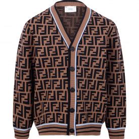 fendi cardigan kids|Fendi print cardigan.